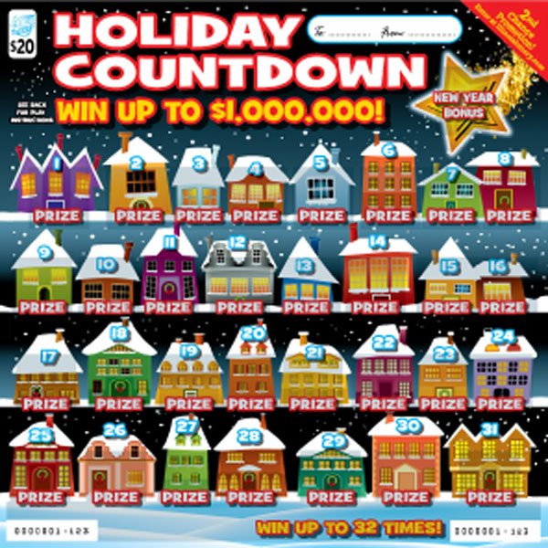 Illinois holiday countdown scratch off