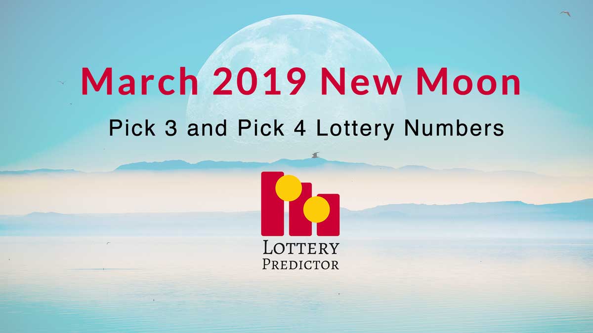 March New Moon Pick 3 and Pick 4 Lottery Number Predictions