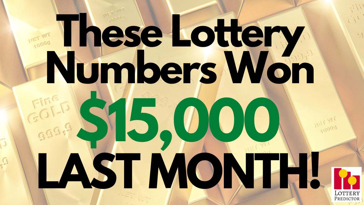 These Lottery Numbers Won $15,000 Last Month